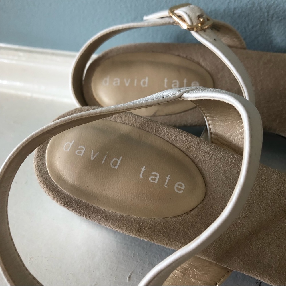 David Tate White Sandals - Picture 7 of 9